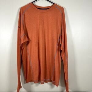 QÔR‎ Men's XL POLARTEC Wool Blend PowerDry Long Sleeve Base Layer Shirt Gorpcore